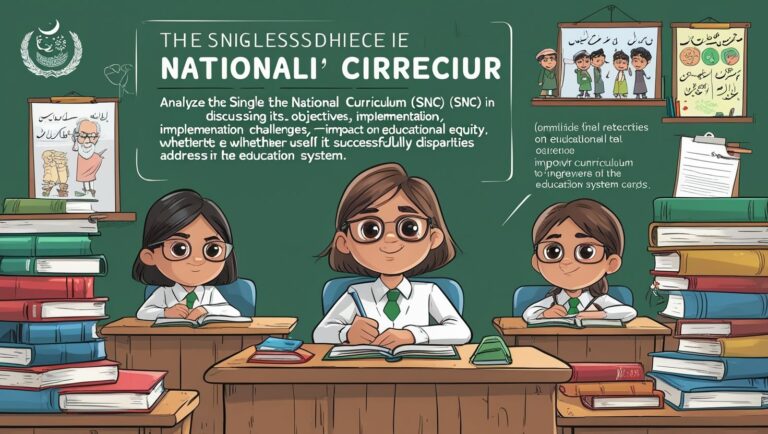 The Single National Curriculum in Pakistan