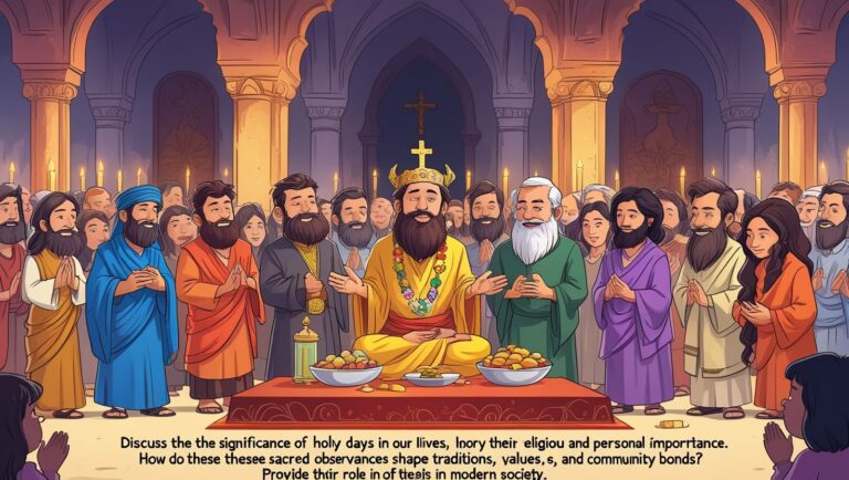 The Significance of Holy Days in Our Lives