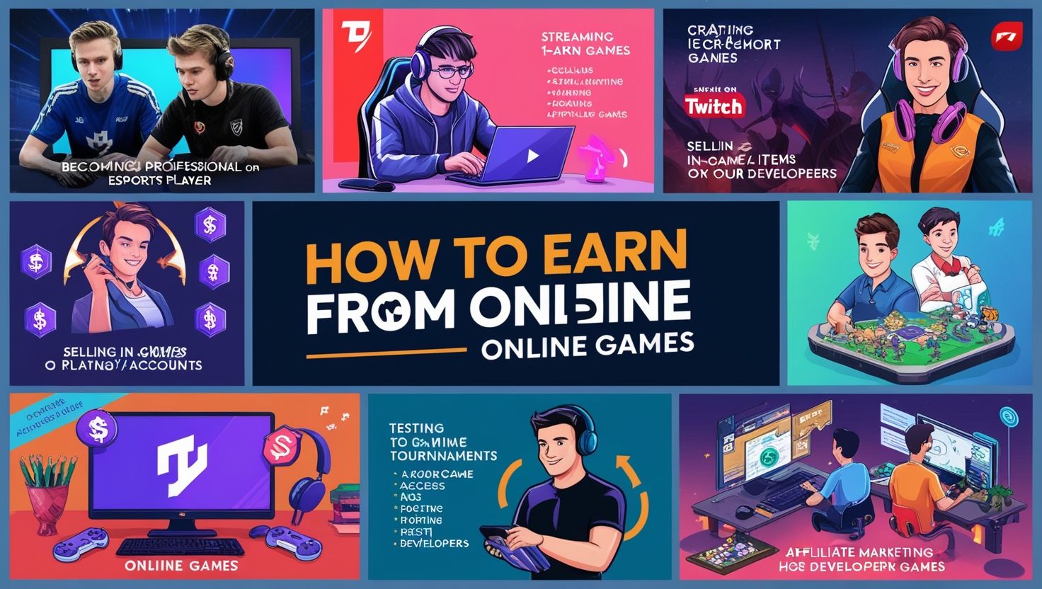 How to Earn from Online Games, Online gaming has evolved from a hobby to a lucrative industry, offering numerous opportunities to turn your passion into profit.