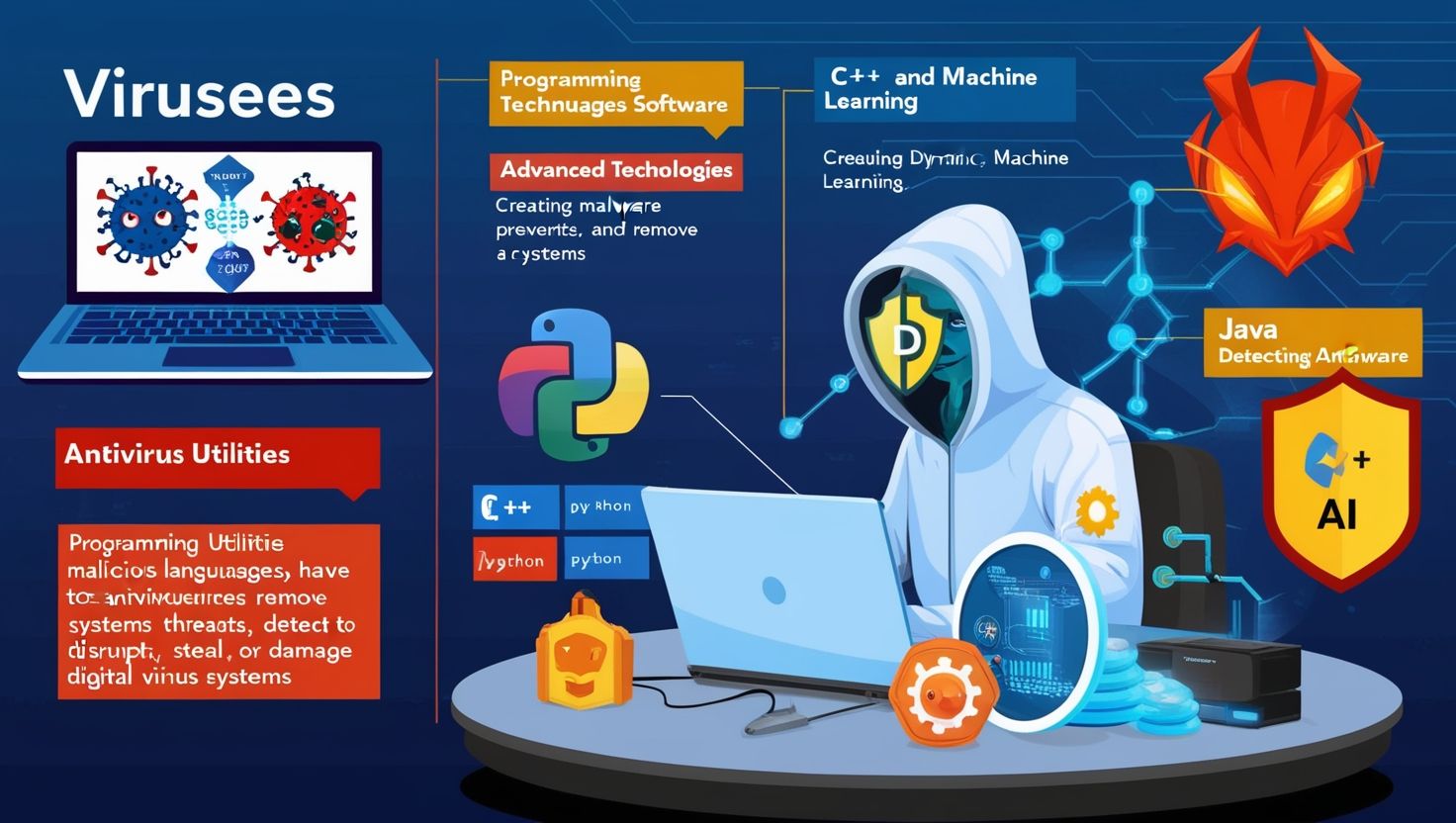 Virus, Antivirus Utilities and Programming Languages