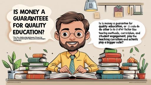 Is money a guarantee for quality education, or do other factors like teaching methods, curriculum, and student engagement play a bigger role Explore the relationship between financial investment and educational quality, considering both advantages and limitations.