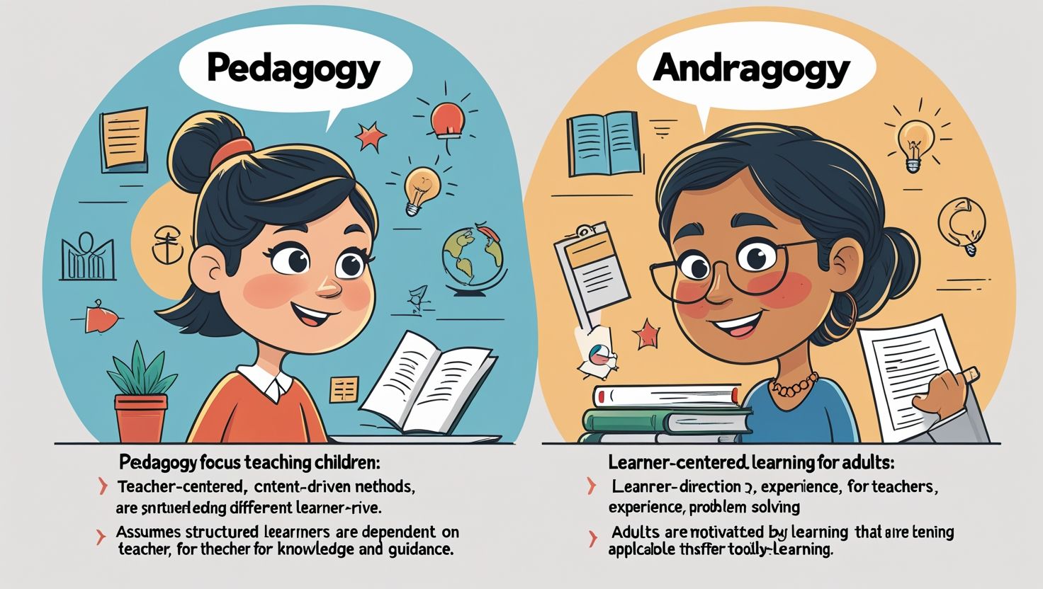 Pedagogy vs. Andragogy in Teaching and Learning