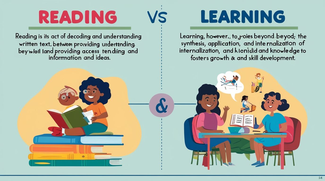 The Distinction Between Reading and Learning