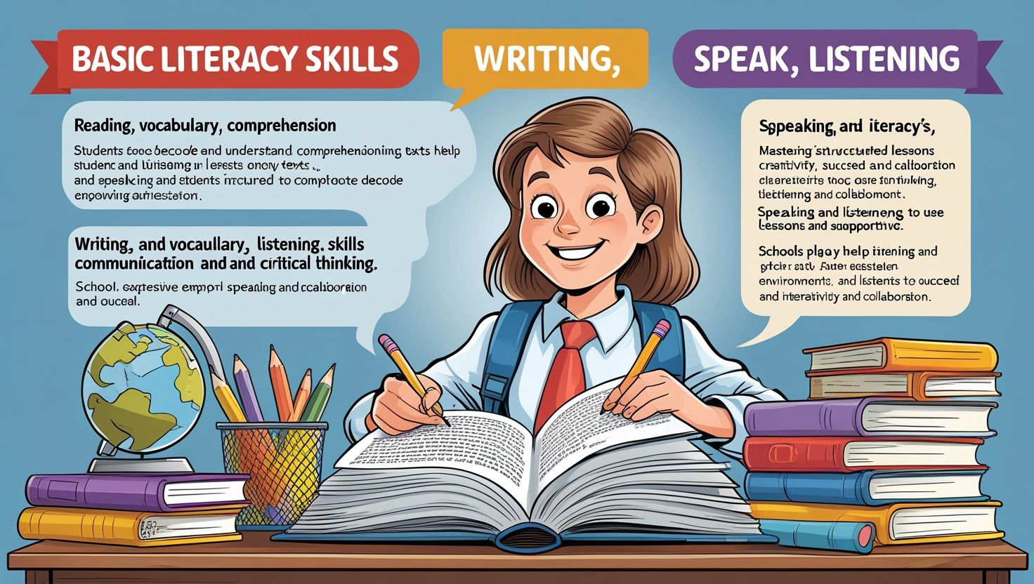 Basic Skills of Literacy in a School