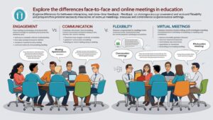 Face-to-Face vs. Online Meetings in Education