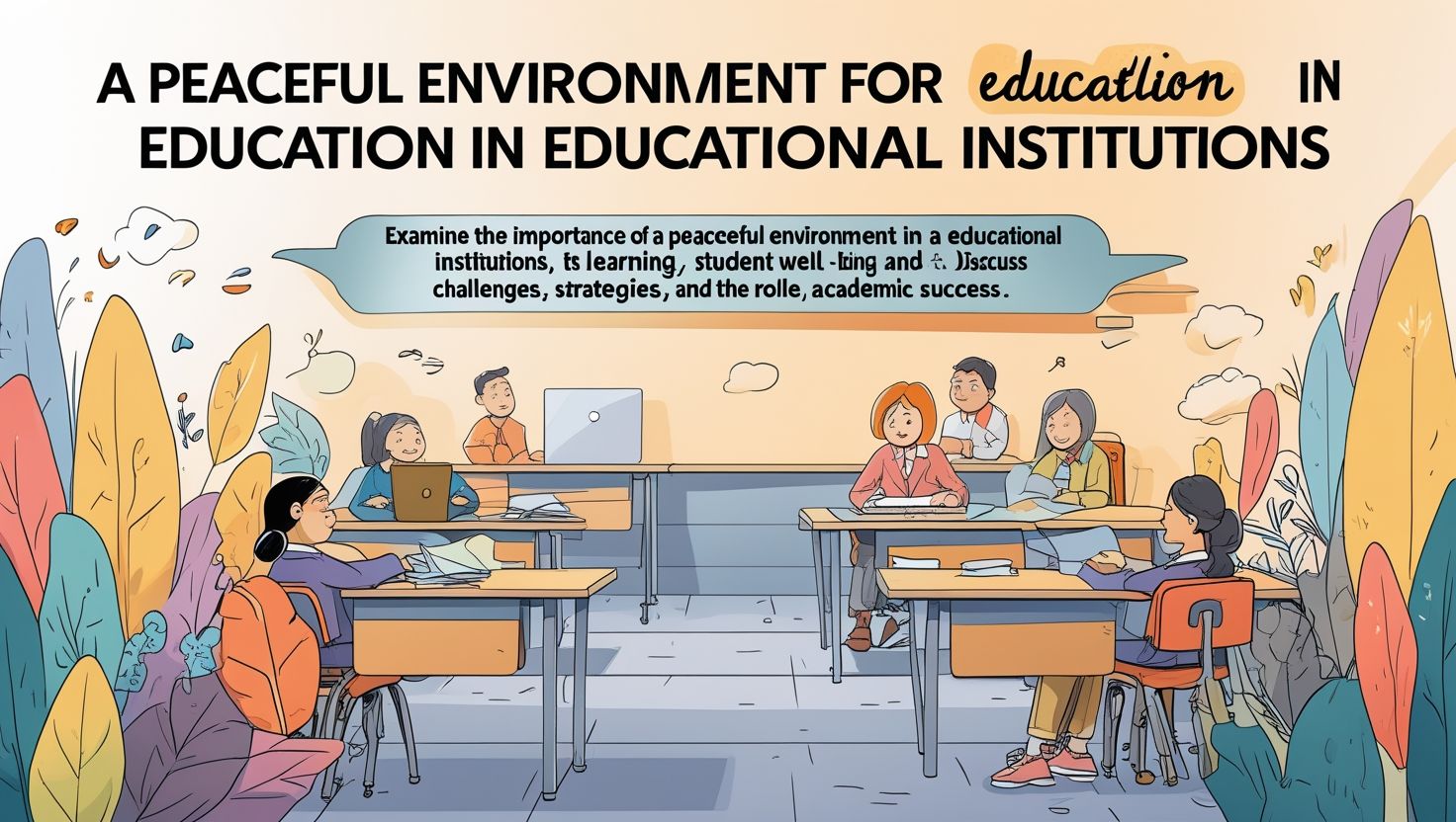 A Peaceful Environment for Education in Educational Institutions