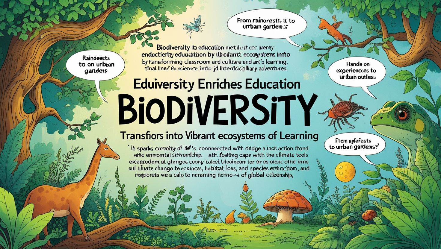 Biodiversity enriches education-compressed