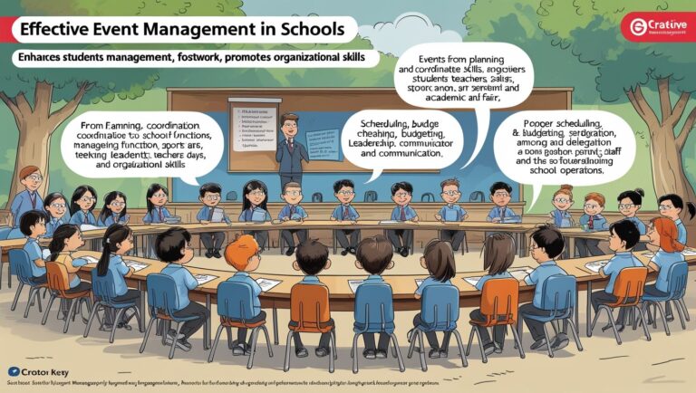 Event Management in Schools Effective event management in schools enhances student engagement, fosters teamwork, and promotes organizational skills. From planning and coordination to execution, school events like annual functions, sports days, and academic fairs require collaboration among students, teachers, and staff. Proper scheduling, budgeting, and delegation ensure smooth operations. Events also provide valuable learning experiences, boosting leadership and communication skills while strengthening the school community.