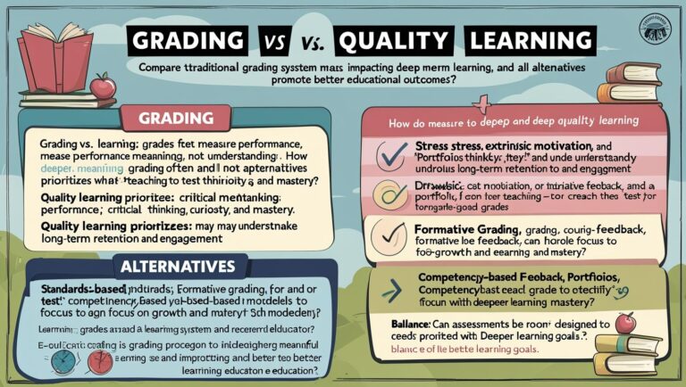 Grading vs. Quality Learning in Education - Teacher's Guide