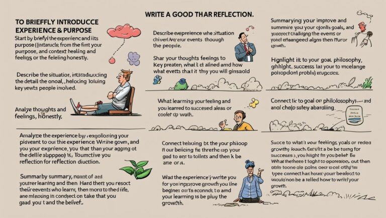Reflective Thoughts Examples How to write a good reflection - Teachers Guide