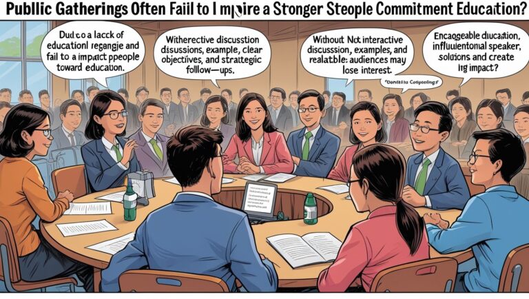 Why Public Gatherings Fail to Inspire and Impact People Towards Education