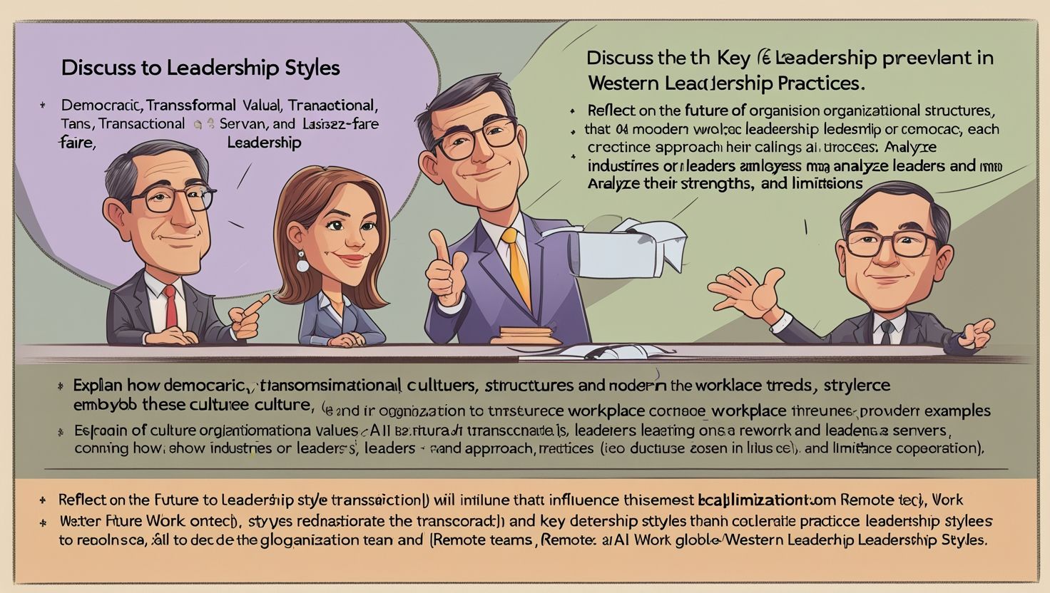 Leadership styles in the western context
