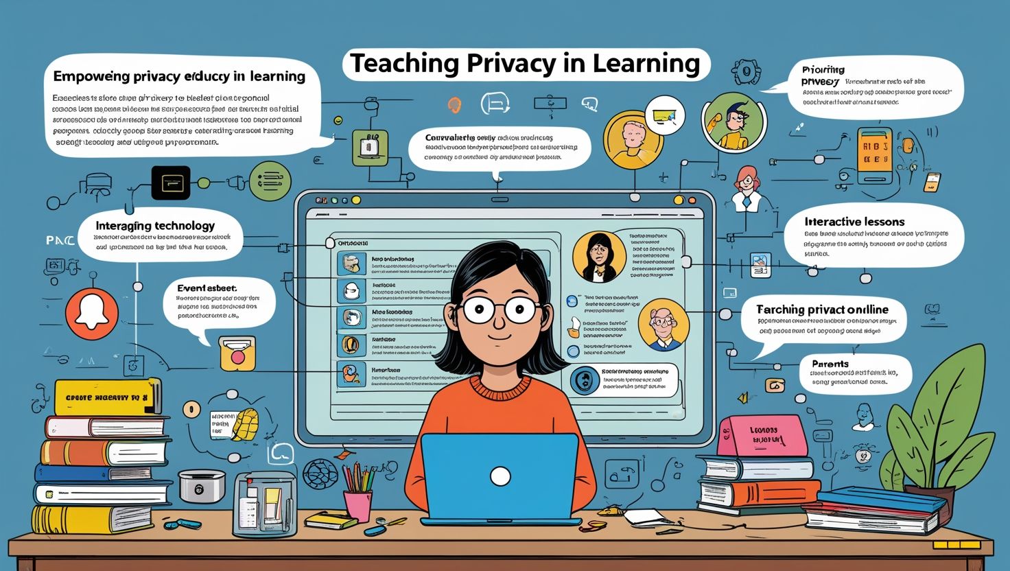 Learning Privacy Neon Red Sign Teaching Privacy in Learning and Digital Age - Teachers Guide