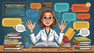 The Need for Examples and Evidence in Education