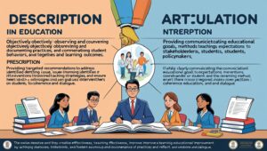 Description, Prescription and Articulation in Education