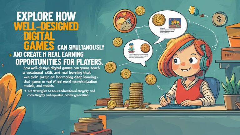 Learning and Earning Games for Education and Income