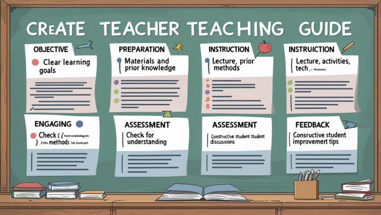 Teacher Teaching Guide in Education