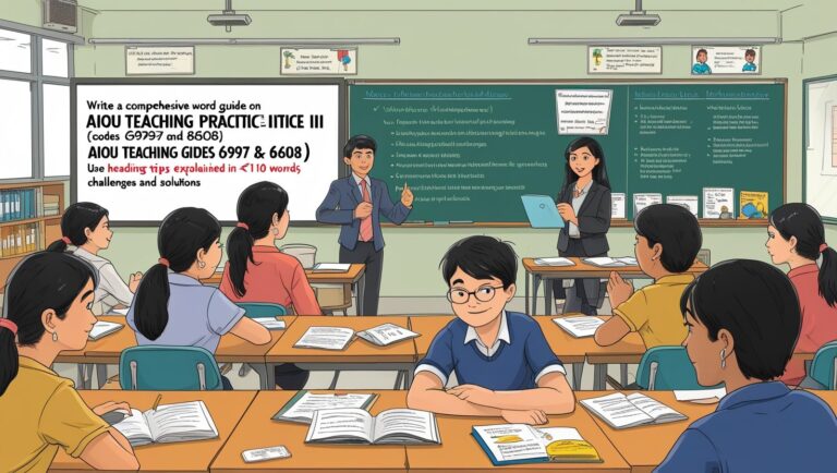 AIOU Teaching Practice II (Code 6997 & 8608