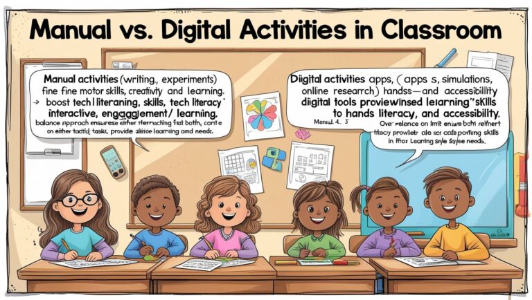 Manual vs Digital Activities in the Classroom