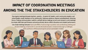 Impact of Coordination 8Meetings Among the Stakeholders in Education