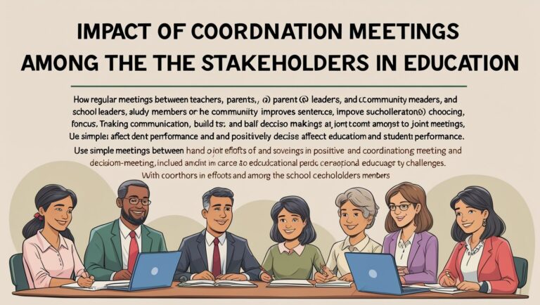 Impact of Coordination 8Meetings Among the Stakeholders in Education
