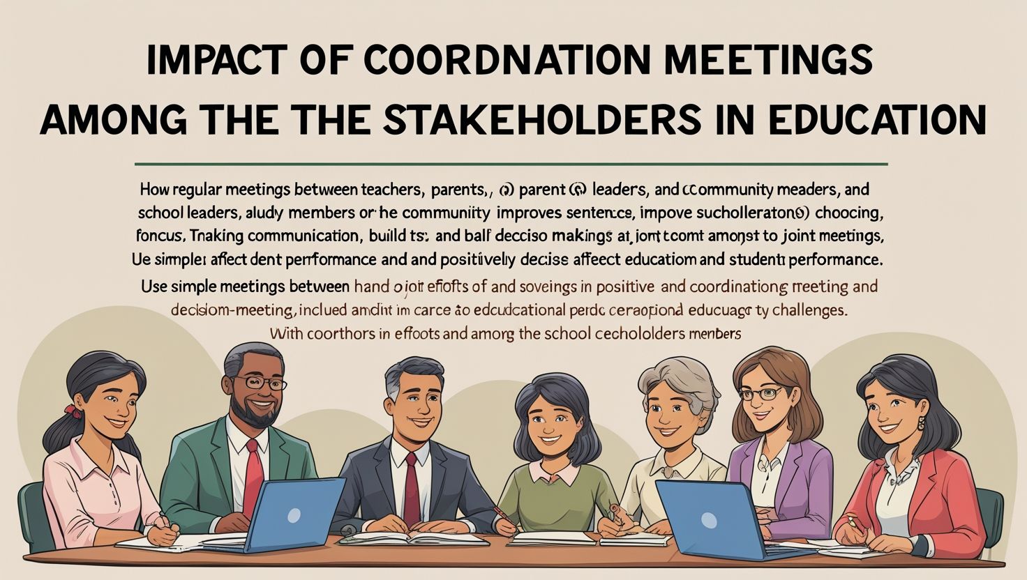 Impact of Coordination 8Meetings Among the Stakeholders in Education