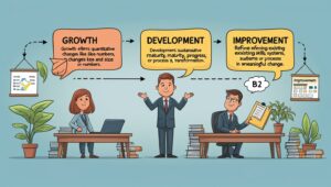 Growth vs Development vs Improvement