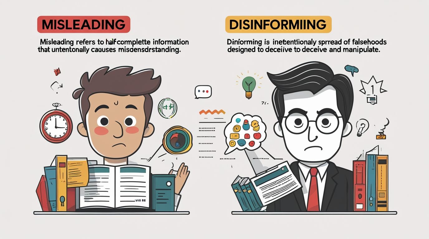 Misleading vs Disinforming