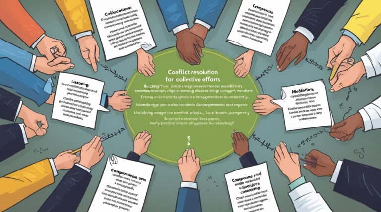 Conflict resolution strategies for collective efforts