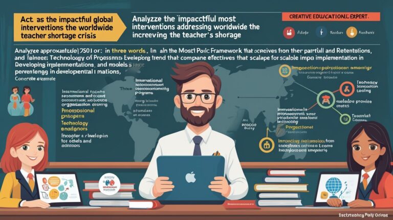  Global Interventions in Teacher Education, The global education landscape faces a critical challenge: a massive shortage of qualified teachers.