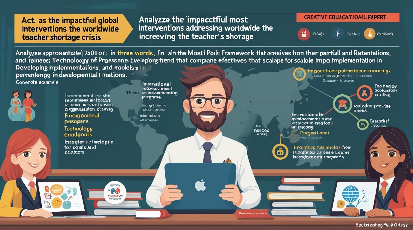  Global Interventions in Teacher Education, The global education landscape faces a critical challenge: a massive shortage of qualified teachers.