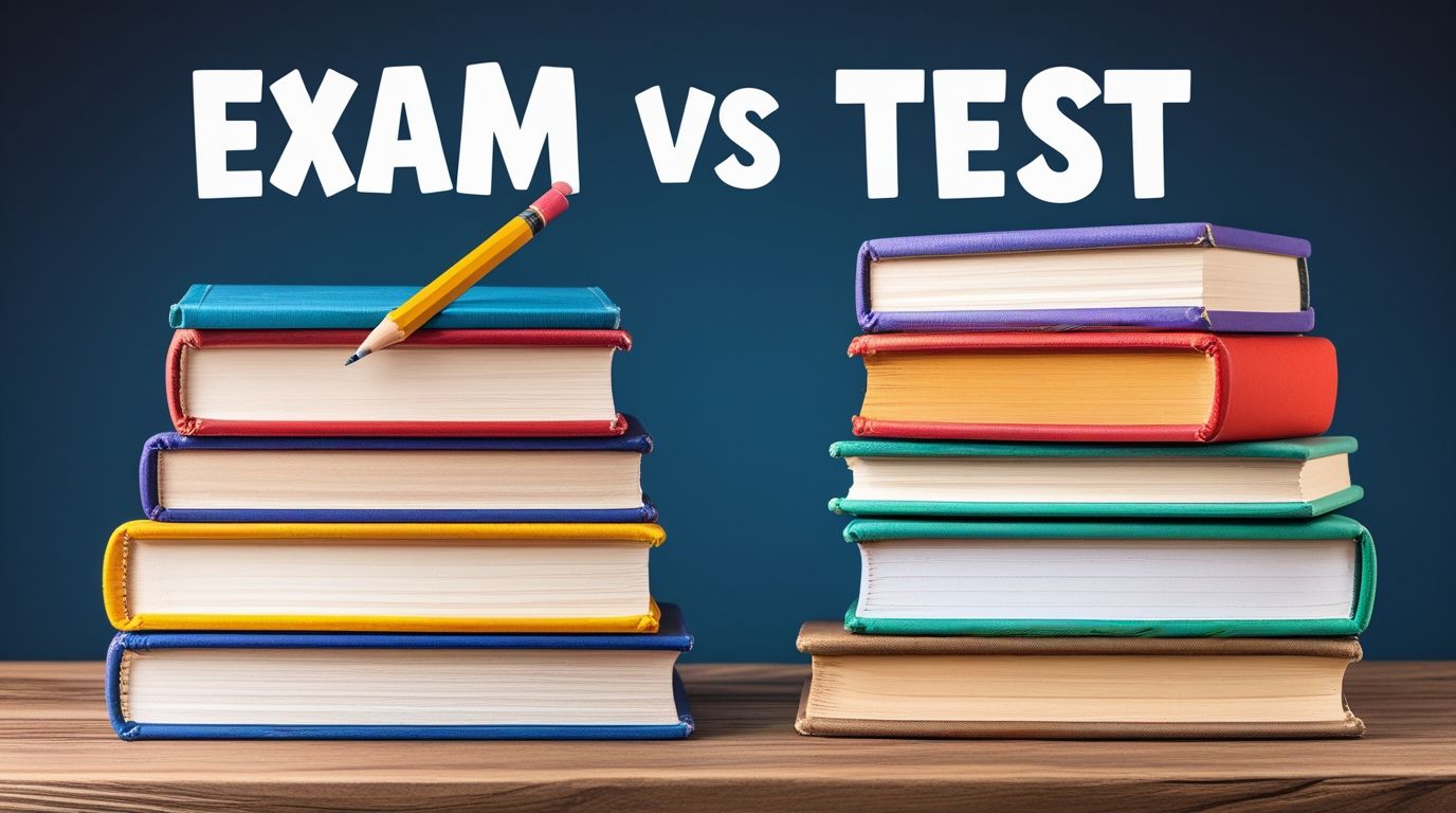 Exam vs Test in Education