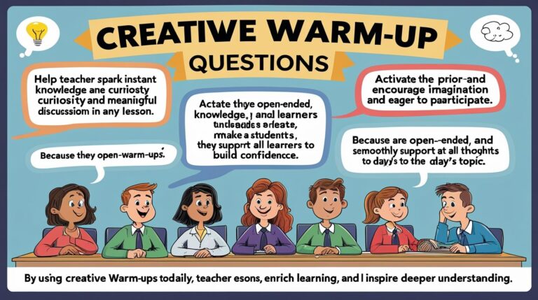 Creative Warm-Up Questions on Lesson Topic