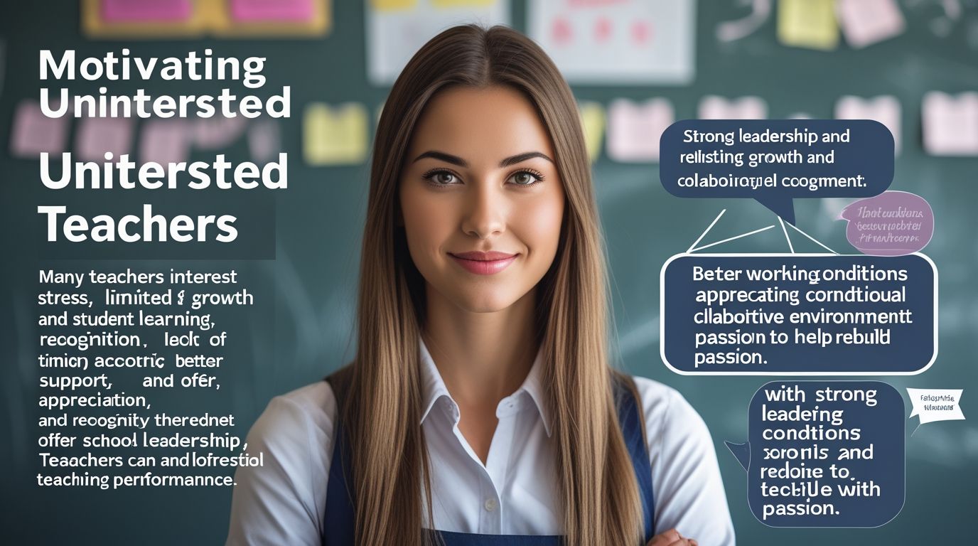 How to Motivate Uninterested Teachers Towards the Teaching Profession