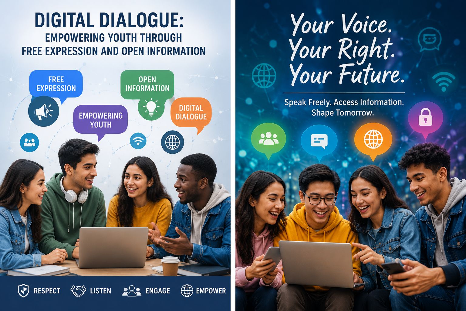 Digital Dialogue: Empowering Youth Through Free Expression and Open Information
