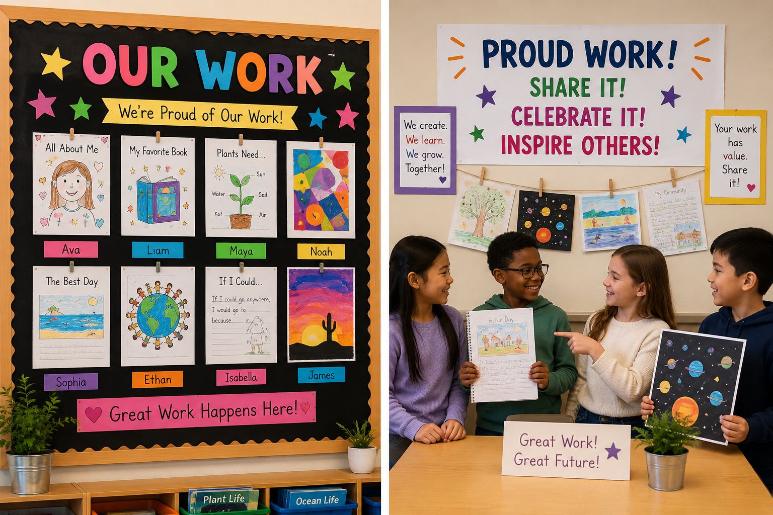 Displaying and Promoting Students' Work